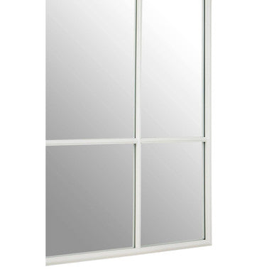 Claren Matt White Window Pane Wall Mirror - Image 5
