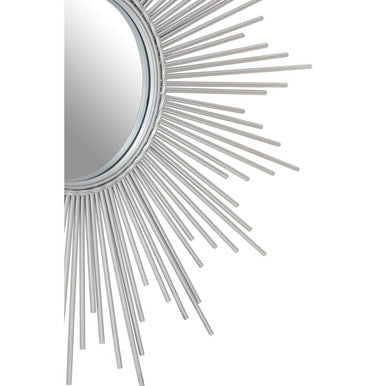 Cristal Silver Finish Wall Mirror