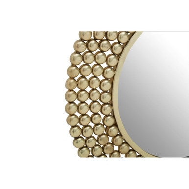 Templar Gold Finish Beaded Wall Mirror - Image 4
