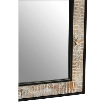 Luxor Recycled Wood Rectangular Wall Mirror