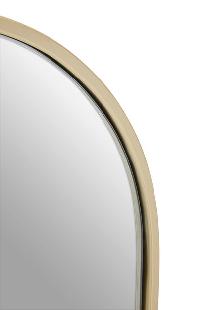 Trento Large Gold Finish Metal Wall Mirror