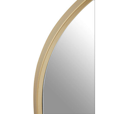 Trento Large Gold Finish Metal Wall Mirror