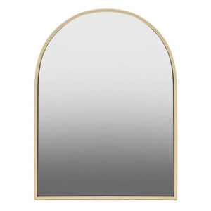 Trento Gold Finish Arched Wall Mirror