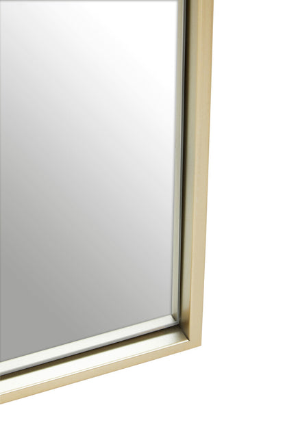 Trento Gold Finish Metal Wall Mirror