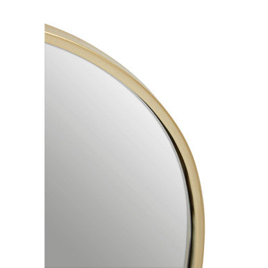 Trento Gold Finish Arched Wall Mirror