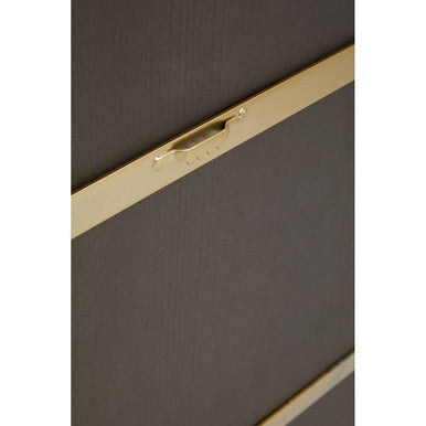 Trento Gold Finish Arched Wall Mirror