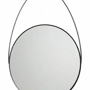 Black Frame Hanging Loop Wall Mirror | Trento
