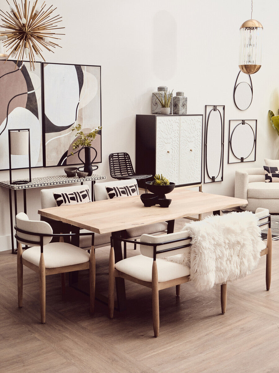 Trento Black Rectangular Wall Mirror