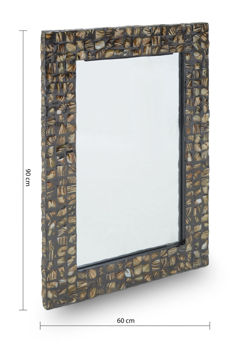 Branna Mother Of Pearl Rectangular Wall Mirror