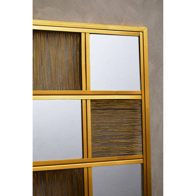 Enzo Gold Wire Wall Mirror