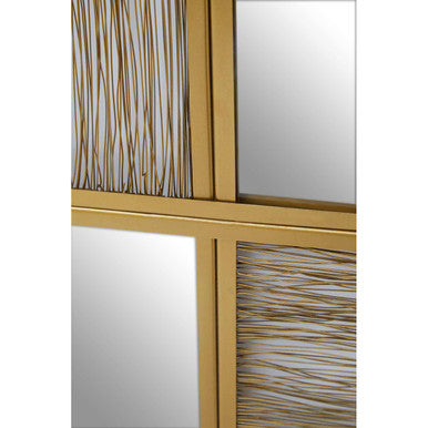 Enzo Gold Wire Wall Mirror