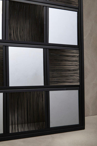Enzo Black Wire Wall Mirror