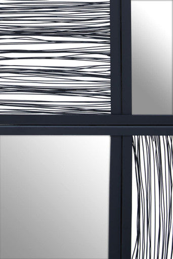 Enzo Black Wire Wall Mirror