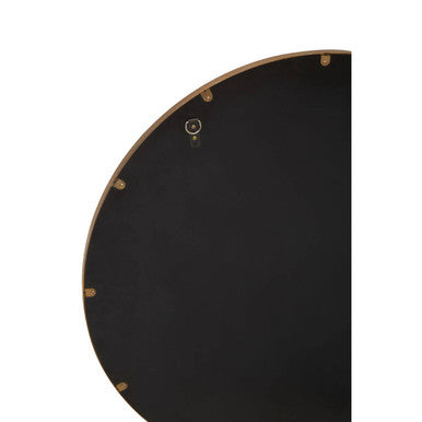 Grenoble Brushed Gold Round Wall Mirror - Image 8