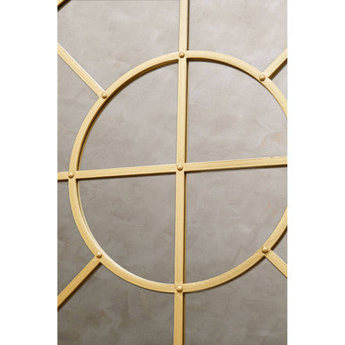 Descartes Gold Finish Round Wall Mirror - Image 5