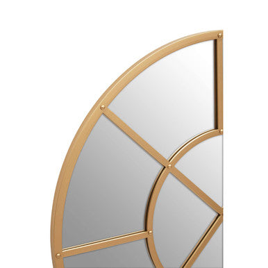 Descartes Gold Finish Round Wall Mirror - Image 6