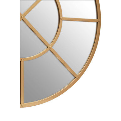 Descartes Gold Finish Round Wall Mirror - Image 8