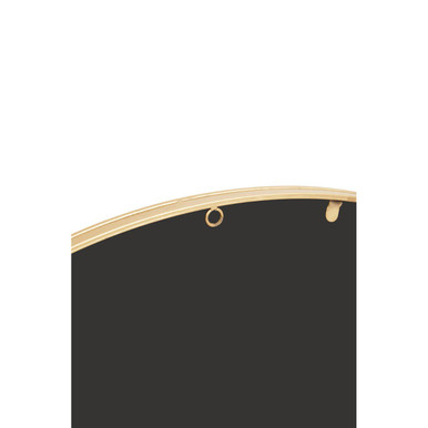 Descartes Gold Finish Round Wall Mirror - Image 9