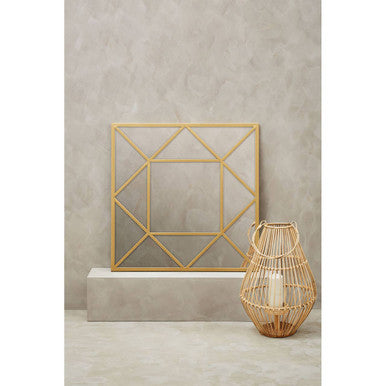 Descartes Gold Frame Wall Mirror
