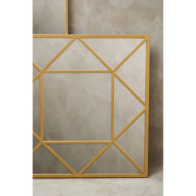 Descartes Gold Frame Wall Mirror