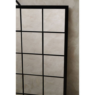 Descartes Black Large Grid Wall Mirror - Image 6
