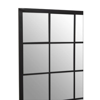 Descartes Black Large Grid Wall Mirror - Image 10