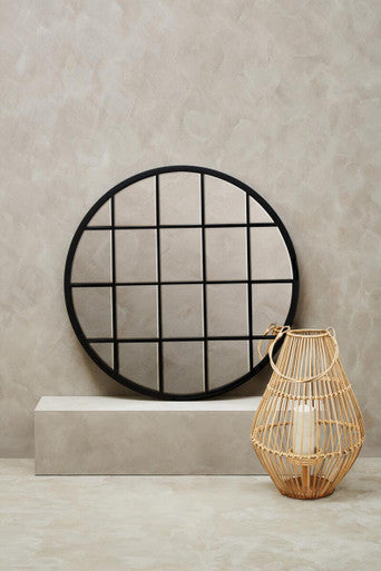 Descartes Round Metal Wall Mirror