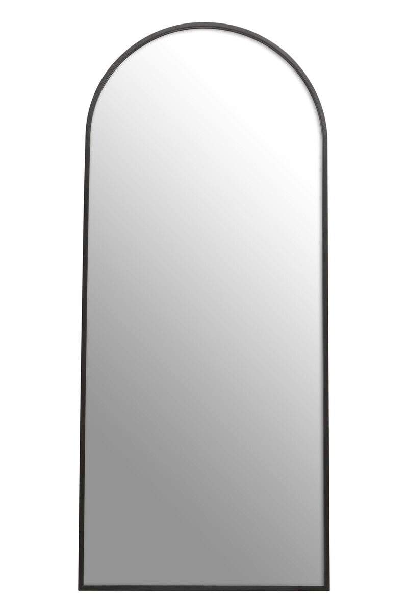 Descartes Black Frame Wall Mirror - Image 1