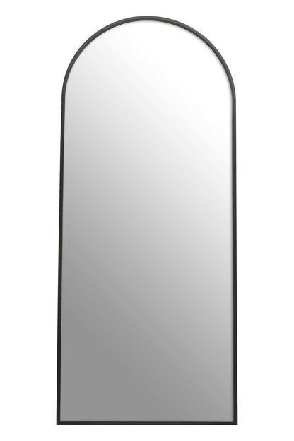 Descartes Black Frame Wall Mirror - Image 1