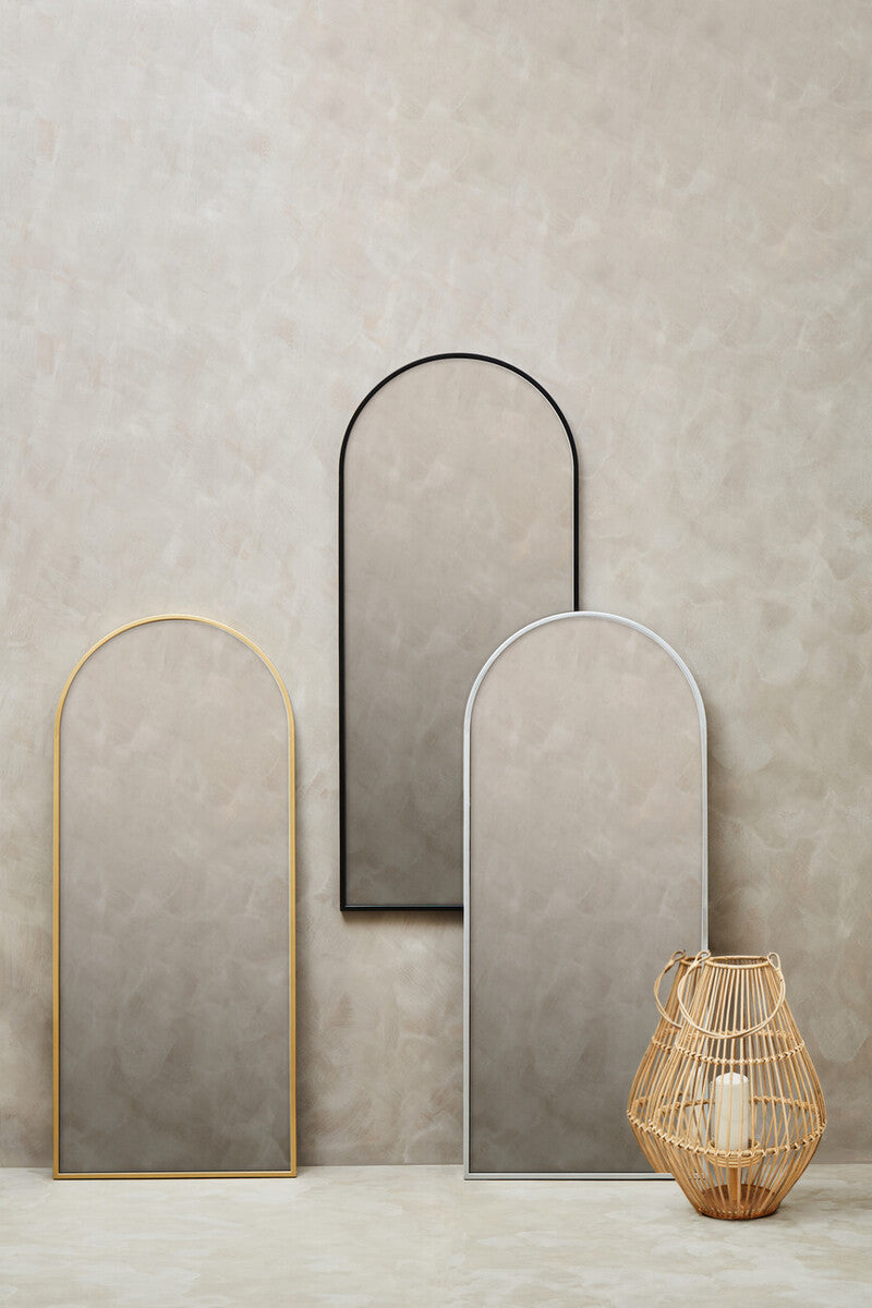 Descartes Black Frame Wall Mirror - Image 3