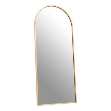 Descartes Gold Finish Wall Mirror