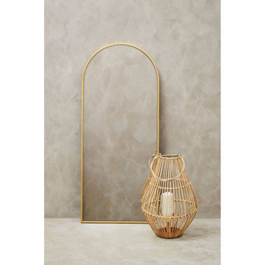 Descartes Gold Finish Wall Mirror