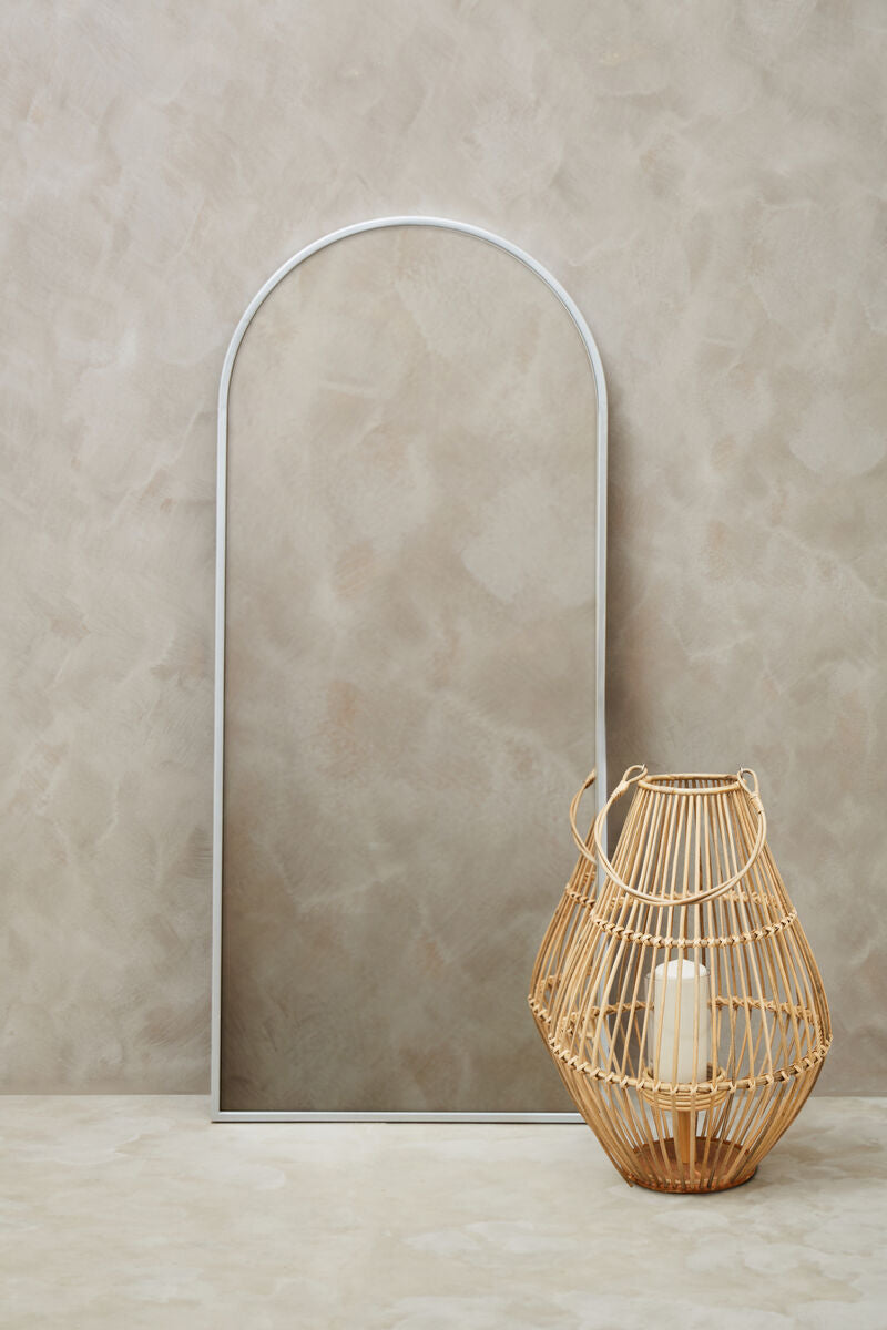 Descartes Silver Finish Wall Mirror