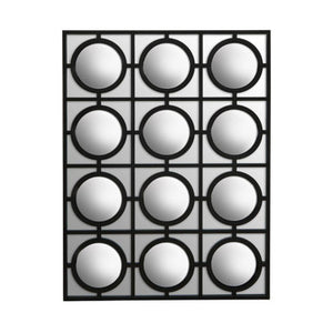 Telese Black Decorative Wall Mirror