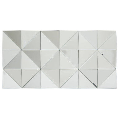 Geometric tile pattern with triangles on a white background