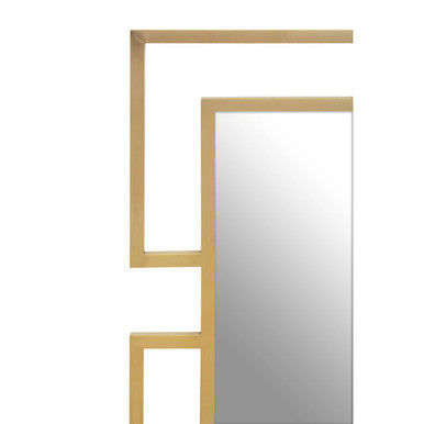 Allure Brushed Gold Small Wall Mirror