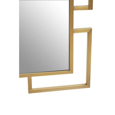 Allure Brushed Gold Small Wall Mirror
