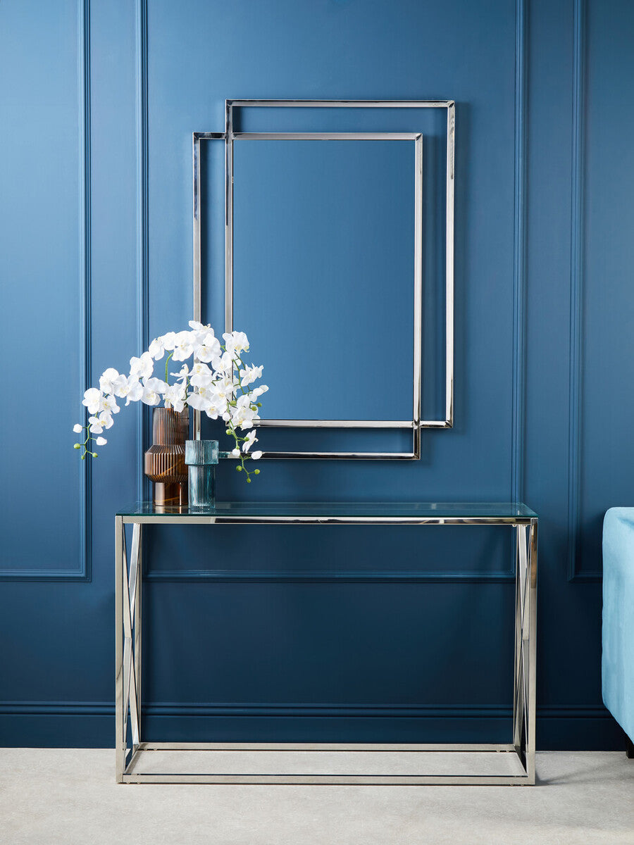 Allure Silver Large Wall Mirror