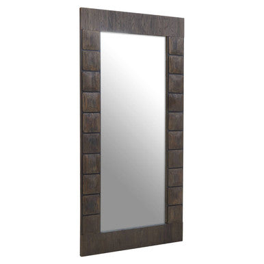 Lucca Recycled Dark Oak Floor Mirror