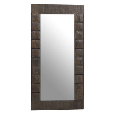 Lucca Recycled Dark Oak Floor Mirror