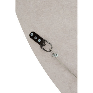 Palu Round Black Wall Mirror with Shell Inlay