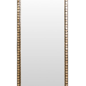 Tall Black Wall Mirror with Shell Inlay | Palu