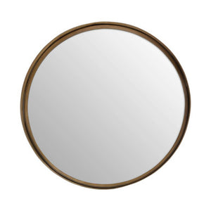 Small Gold Finish Wall Mirror | Leonov