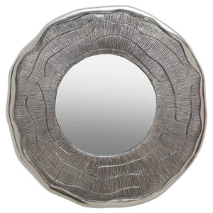 Small Oak Effect Silver Wall Mirror | Silva