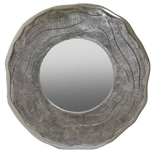 Large Oak Effect Silver Wall Mirror | Silva