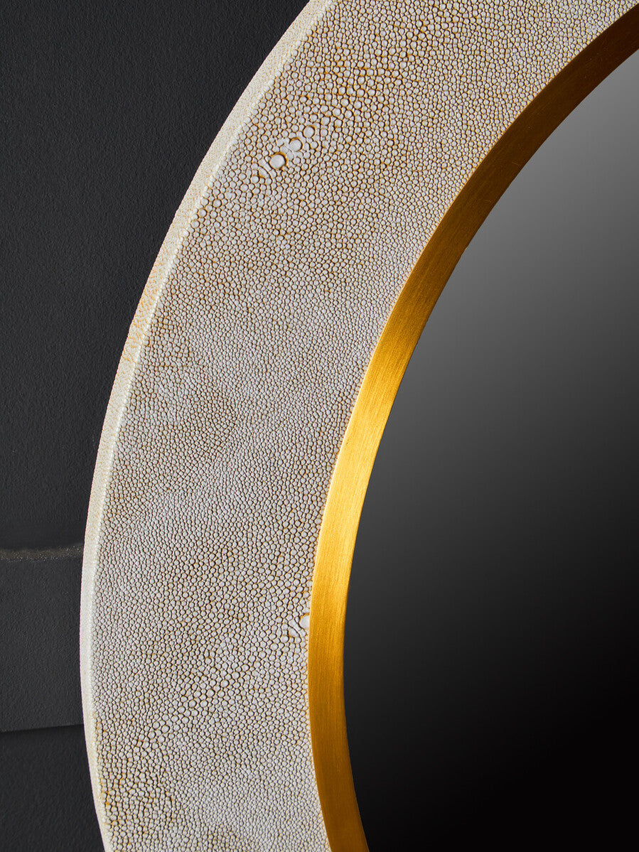 Cadio Shagreen and Gold Wall Mirror - Image 5
