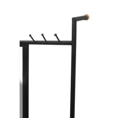 Nirav Black Iron Mirror