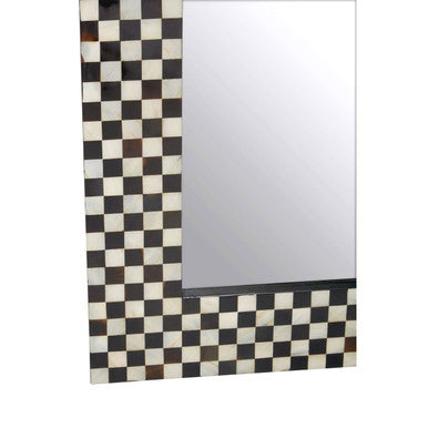 Obra Mother Of Pearl Square Wall Mirror - Image 4