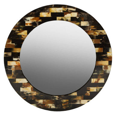 Obra Mother Of Pearl Brown Wall Mirror