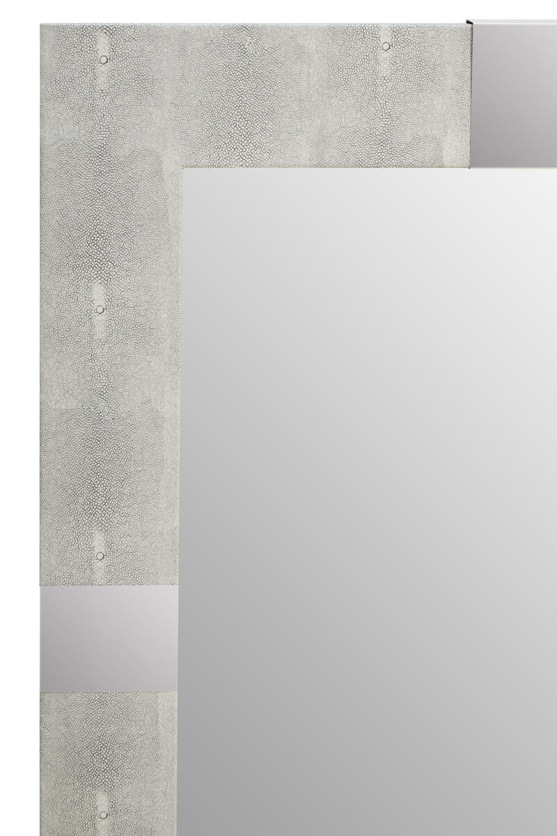 Cardona Grey Shagreen Effect Wall Mirror